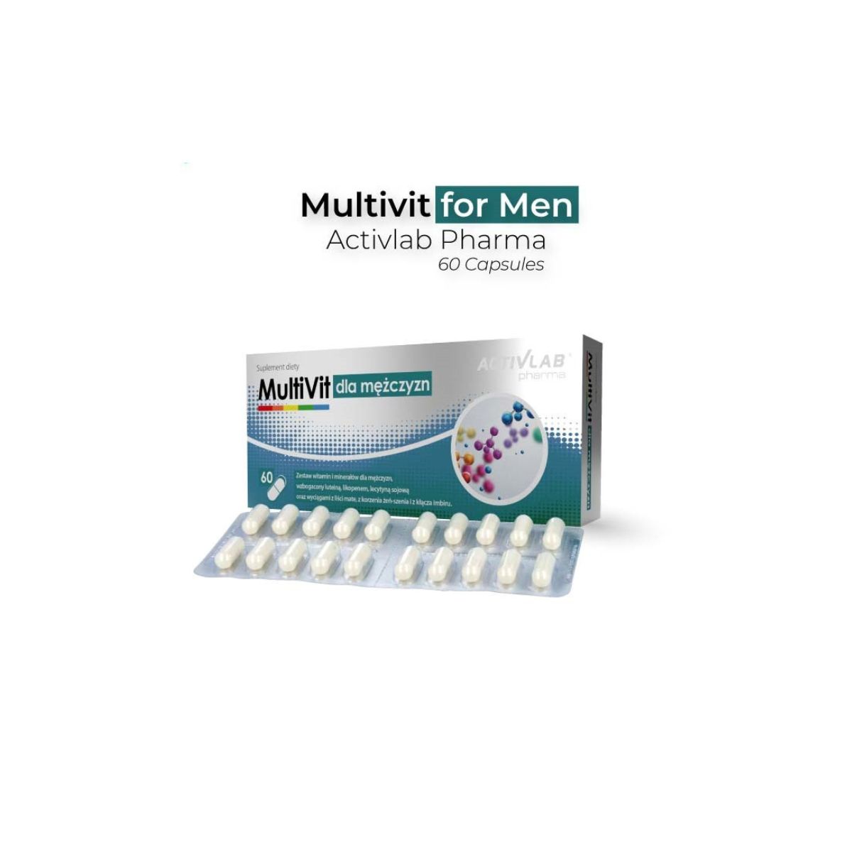 Activlab Pharma MultiVit for Men 60 Capsules Activlab Pharma MultiVit for Men 60 Capsules
