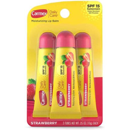 Carmex Classic Moisturizing Lip Balm – Pack of 3