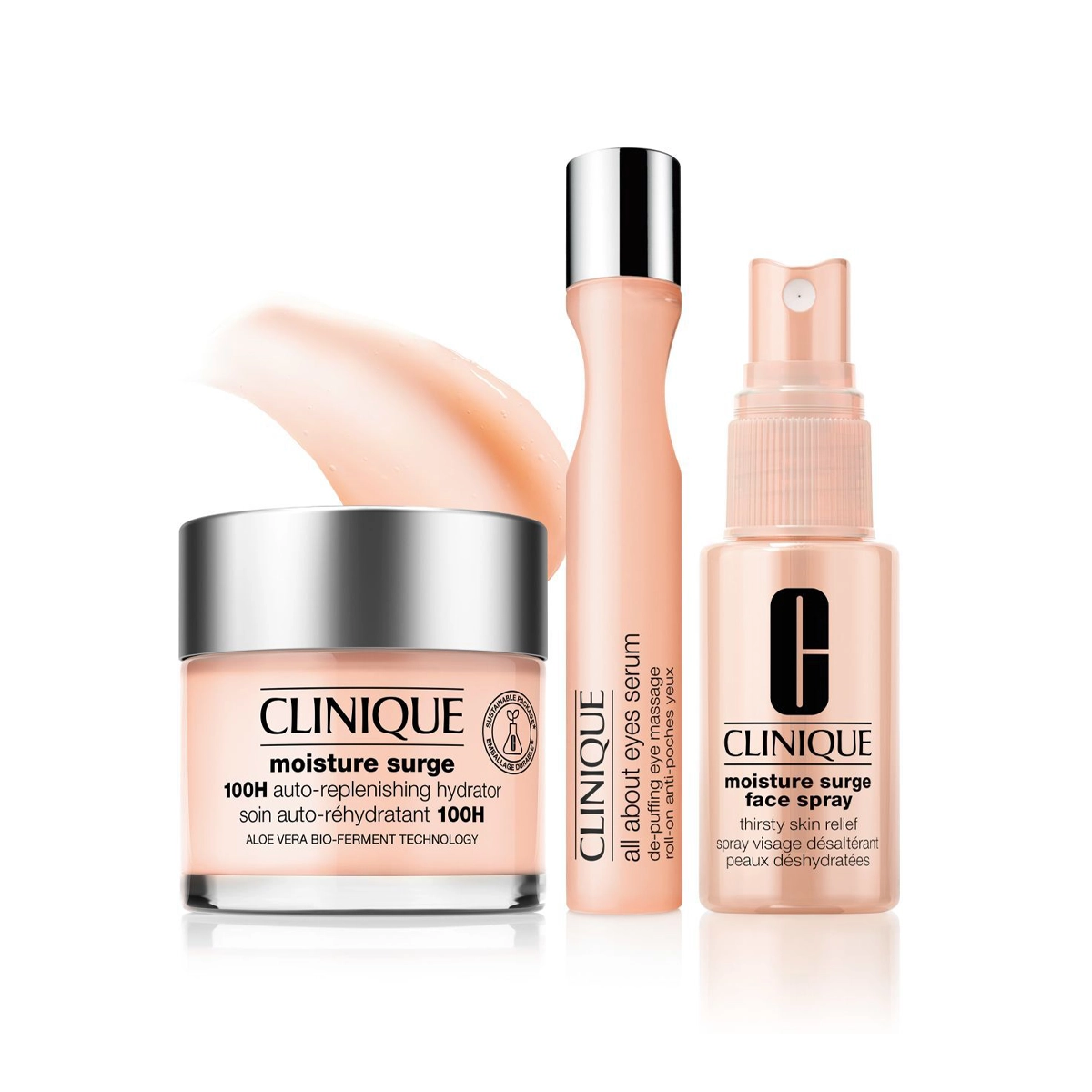 Clinique Pack ( All About Eyes serum + 100h 75ml + Moisture Face Spray ) Clinique Pack ( All About Eyes serum + 100h 75ml + Moisture Face Spray )