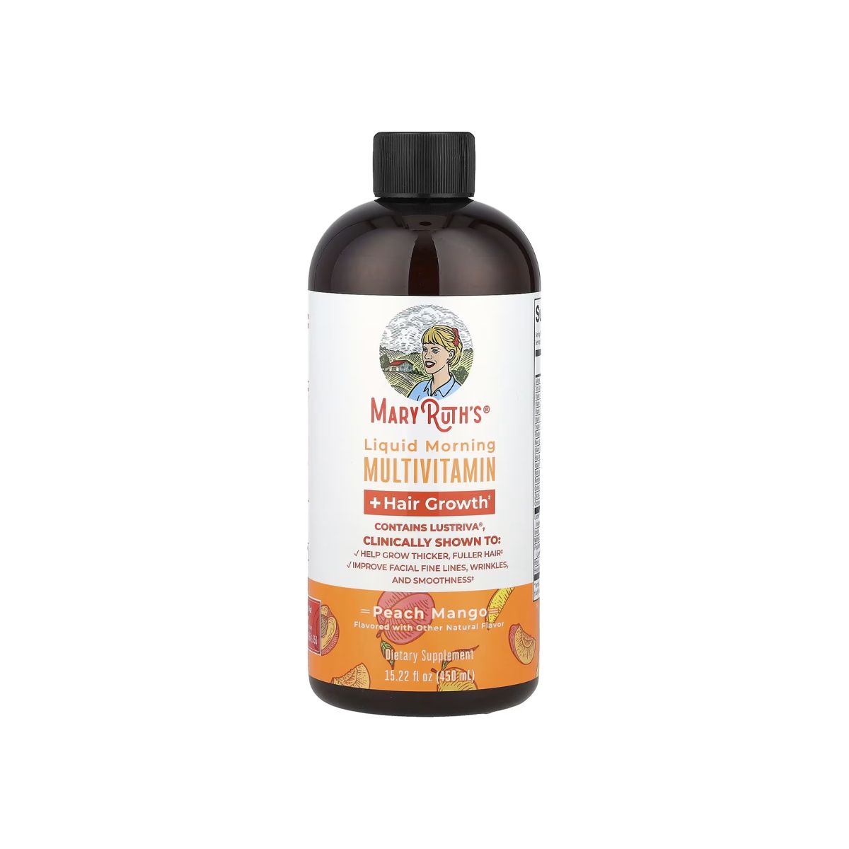 MaryRuth’s Liquid Morning Multivitamin + Hair Growth Peach Mango 15.22 fl oz (450 ml) MaryRuth’s Liquid Morning Multivitamin + Hair Growth Peach Mango 15.22 fl oz (450 ml)