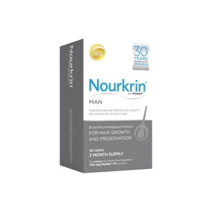 Nourkrin with Marilex Man –Hair Growth Supplement – 180 Tablets 3 Month Supply