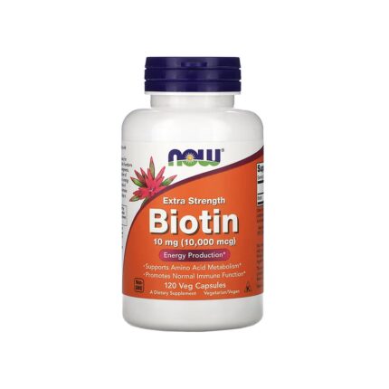 Now Biotin 10,000 mcg 120 Veg Capsules