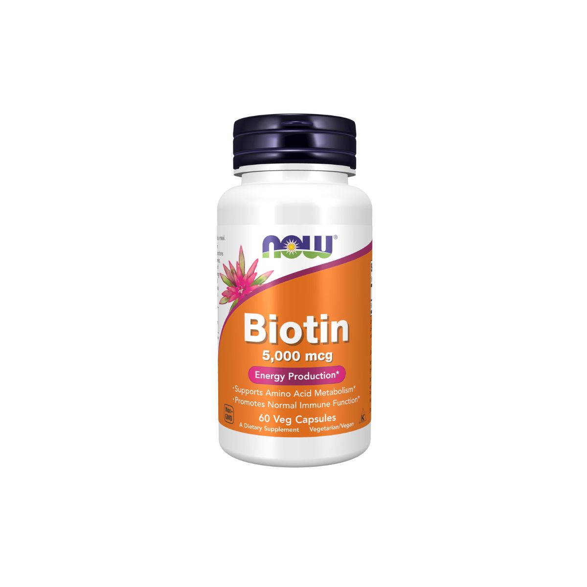 NOW Biotin 5,000 mcg 60 Veg Capsules NOW Biotin 5,000 mcg 60 Veg Capsules