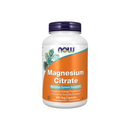NOW Magnesium Citrate 240 Veg Capsules