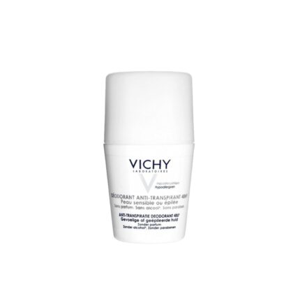 Vichy Déodorant Anti‑Transpirant 48 H Peau Sensible ou Épilée – Roll‑On 50ml